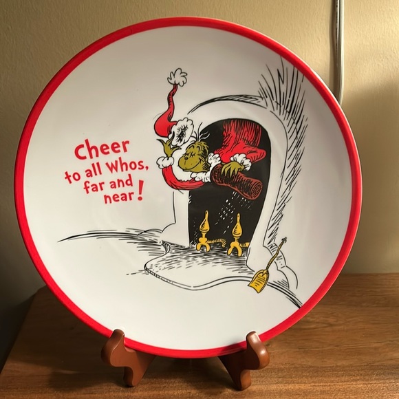 Pottery Barn Kids Kitchen Grinch Plate Poshmark